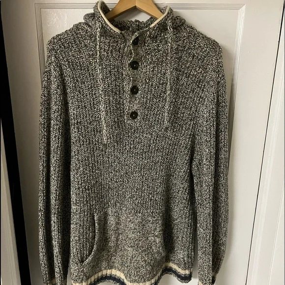 American Eagle knit sweater hoodie - Picture 1 of 5